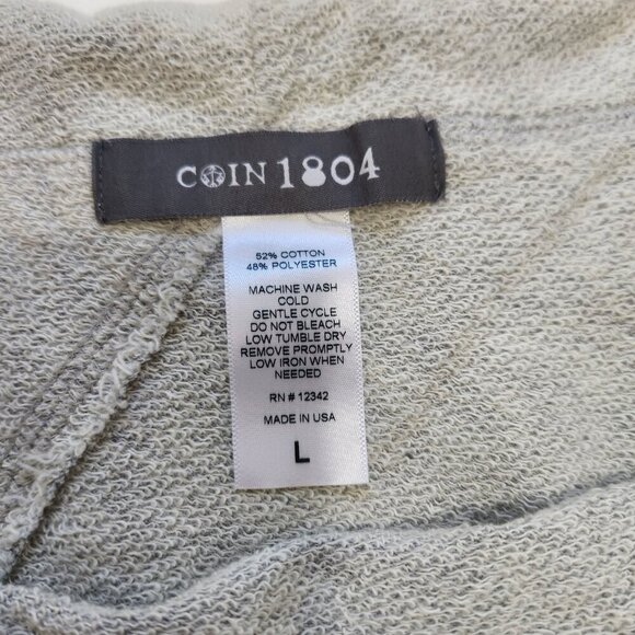 Coin 1804 French Terry Skirt Cardigan T-Shirt‎ 3 Piece Set L Grey Rose Graphic - Picture 7 of 12